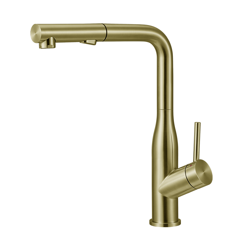 GT2107 Kitchen Faucet in Light Titanium Gold