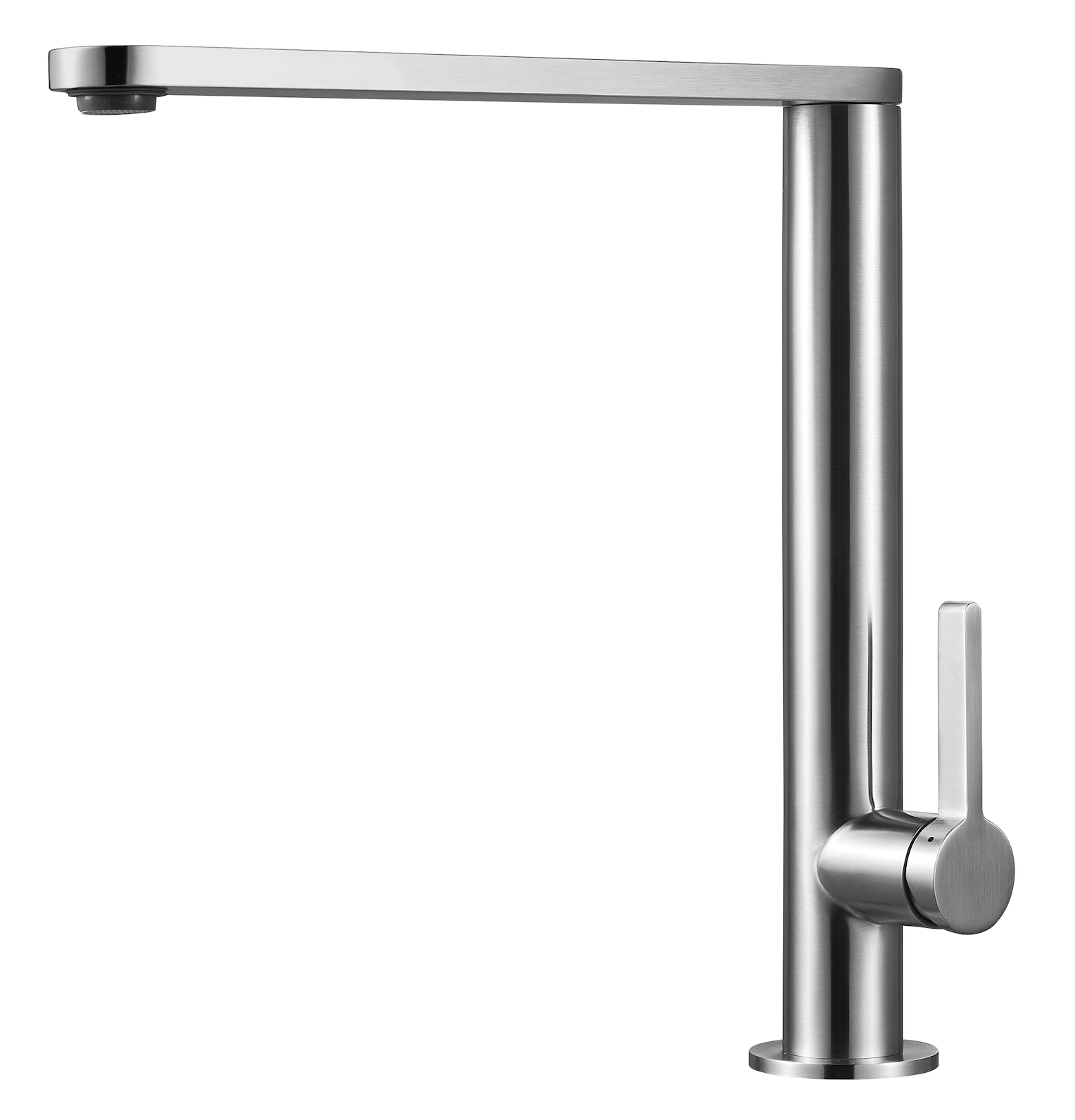 L-Shape Side Lever Flat Spout Kitchen Tap
